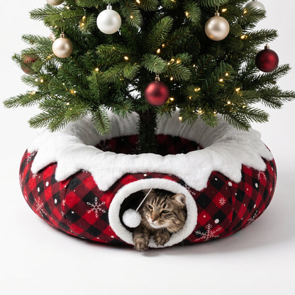 3-in-1 Christmas Tree Skirt & Pet Bed